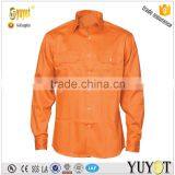 High Vis 100%cotton Reflective Orange Cheap Safety Work Shirt thumbnail-1