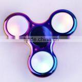 Finger LED Flash Word Crystal Fingertip Gyro Spinner18 Change Finger Glowing Triangle Finger Gyro thumbnail-6