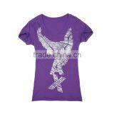 v Neck Lady Cotton t Shirt Oem Factory thumbnail-1