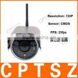 Wireless Outdoor Waterproof H.264 Megapixel CMOS Bullet IP Camera With Night Vision thumbnail-1