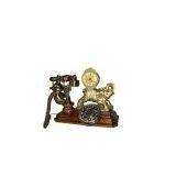 Antique wooden telephone