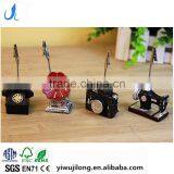 Novel Cute Sewing Machine Phonograph Camera Phone Shape Name Card Paper Photo Clips Holder Stand Resin Craft for Logo Custom thumbnail-1