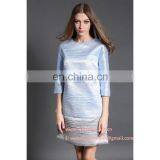2016 Customized Three Quarter Sleeve Gradient Ladies Dress thumbnail-4