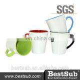 JS Coatings Sublimation Mugs 12oz Inner Rim Color Mug Black B12T