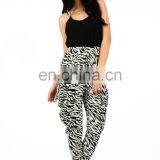 2014 Latest Zebra Printing Pants With Bellow Pocket