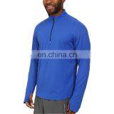 Men Thumbhole Jersey Sports Half Zip Sweatshirts thumbnail-2