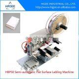 HIG Servo Motor Economy Semi Automatic Flat Labeling Machine thumbnail-2