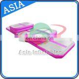 Cheerleading Manufacture Mini Size Pink Inflatable Air Track Set thumbnail-2