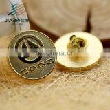 Custom Made Letter Lapel Pin Badge 24k Gold Plating Zinc Alloy Lapel Pins thumbnail-1