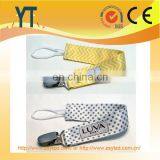 2017 Custom Wholesale Food Grade Silicone Nipple Baby Pacifier Clip/ Wholesale 100% Cotton Baby Nipple Pacifier Holder thumbnail-4