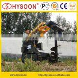 Hysoon HY280 Mini Skid Steer Attachments Concrete Mixer for Sale thumbnail-5