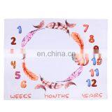 Premium Cotton Baby Milestone Blanket Monthly Fleece Blanket thumbnail-3