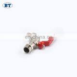 BT2003 Top Sale Brass Forged Bibcock Tap Valve With Red Handle thumbnail-5