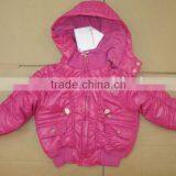 Girls Washed PU Padded Jackets thumbnail-1