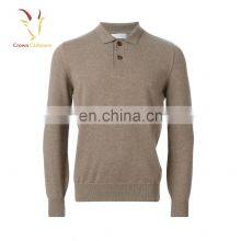 Men's Long Sleeve Polo Neck Cashmere Sweater thumbnail-5