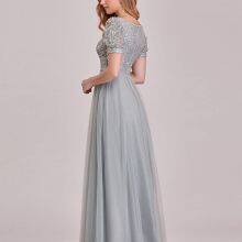 Large Size Evening Dress Square Collar Sequined Princess Dress Birthday Quinceanera PROM Evening Dress thumbnail-4