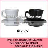 Hot Sale New Style Mini Promotion Wholesale Colored Ceramic Modern Coffee Cup and Saucer