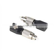 Square Metal FC Bare Fiber Adapter, Bare Fiber Test Adapter For OTDR Testing