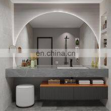 Sintered Stone Top Basin Contemporary Vanity Set thumbnail-5