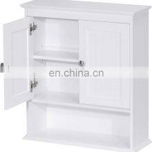 Home Bathroom Cabinet Wall Mounted With Doors Wood Hanging Cabinet Wall Cabinets thumbnail-3