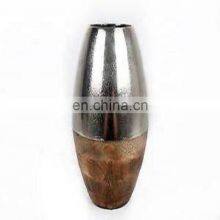 Metal and Wood Flower Vases thumbnail-1