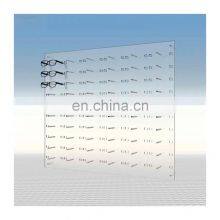 Eyewear Store Wall Mount Acrylic Sunglasses Display Panel Acrylic Glasses Display Rack