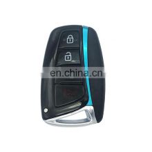Keyless Go 4 Buttons Remote Smart Car Key Shell Fob Cover Blank Case For Hyundai Genesis 2013-2015 Santa Fe Equus Azera