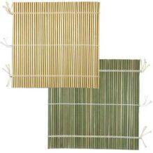 Качественный и натуральный повторно используемый бамбуковый мат для роллов суши размером 24*24 см thumbnail-1