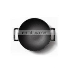Kitchen Cooking Utensils Cast Iron 36cm Round Pot Wok thumbnail-3