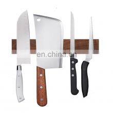 Eco Friendly Wall-mounted Magnetic Bamboo 17 Inch Knife Strip Wood Magnetic Knife Holder thumbnail-1