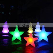 Rgb Led Christmas Tree Lights /rechargeable Christmas Holiday PE Plastic Led Tree Star Snow Garden Solar Decoration Lights thumbnail-1