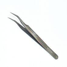 Precision Fine Stainless Steel Fine Eyelash Tweezers Sharp Tip Electron Microscope Laboratory Electron Microscope Clip ST-17 Textured thumbnail-2