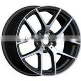 14X7.0 After Market Aluminium Car Alloy Wheels Rims 0 Offset 6x139.7 Black Machined Face for 4x4 Suv off Road Light Truck Car fr thumbnail-2