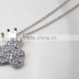 Trending Jewelry Accessories Finding Cute King Smurf Cartoon Pendant Necklace Children Gift Necklace thumbnail-6