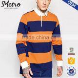china wholesale custom logo long sleeve men striped polo shirt                        
                                                Quality Choice