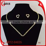 fashion jewelry diamond heart shape african beads jewelry set                        
                                                                                Supplier's Choice