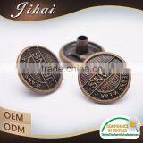 China Product Decorate Clothes Metal Snap On Buttons