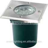 Unique Square Shape 15*0.1W LED Die-cast aluminium body and 304 Stainless steel cover Underground Light 220-240V IP67