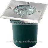 Underground Light Unique Square Shape 15*0.1W LED Die-cast Aluminium Body and 304 Stainless Steel Cover 220V Round is Optional thumbnail-1