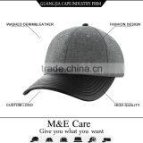 Grey Trucker Hats for Men With Black Leather Curved Visor thumbnail-1