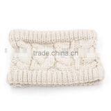 Fashion Beige Twisted Knit Crochet Winter Lady Headband thumbnail-2