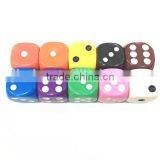 16mm Custom Acrylic 6 Sided Colored Normal Dot Dice Game Set thumbnail-3