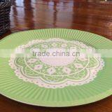 New Products 2015 Lace Pattern Party Theme Round Paper Plates for Party Supplies