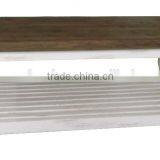 Birch Wood Square Rustic French White End Table thumbnail-2