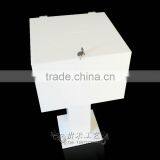 GH-RJ001Shenzhen Factory Wholesale Acrylic Donation Boxes With Locks/white Donation Boxes thumbnail-1