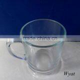 230ml Round Shape Glass Drinking Mug With Handle thumbnail-2