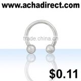Body piercing jewelry, circular eyebrow barbell jewelry (16g) price starts from US $0.11