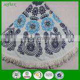 China Supplier Custom Print Round Beach Towels 480 Gsm Cotton for Sale thumbnail-2