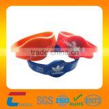 Silicon RFID wristbands with data for festival event management