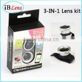 Universal Clip 3 in 1 Lens Kit for Cell Phone Accessory